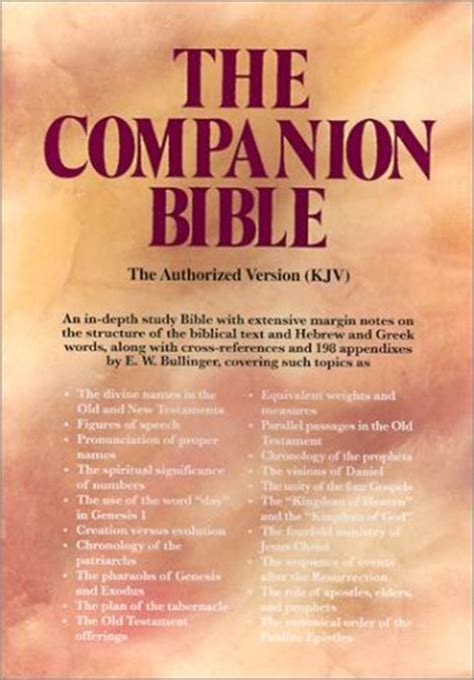 bullinger companion Bible Notes